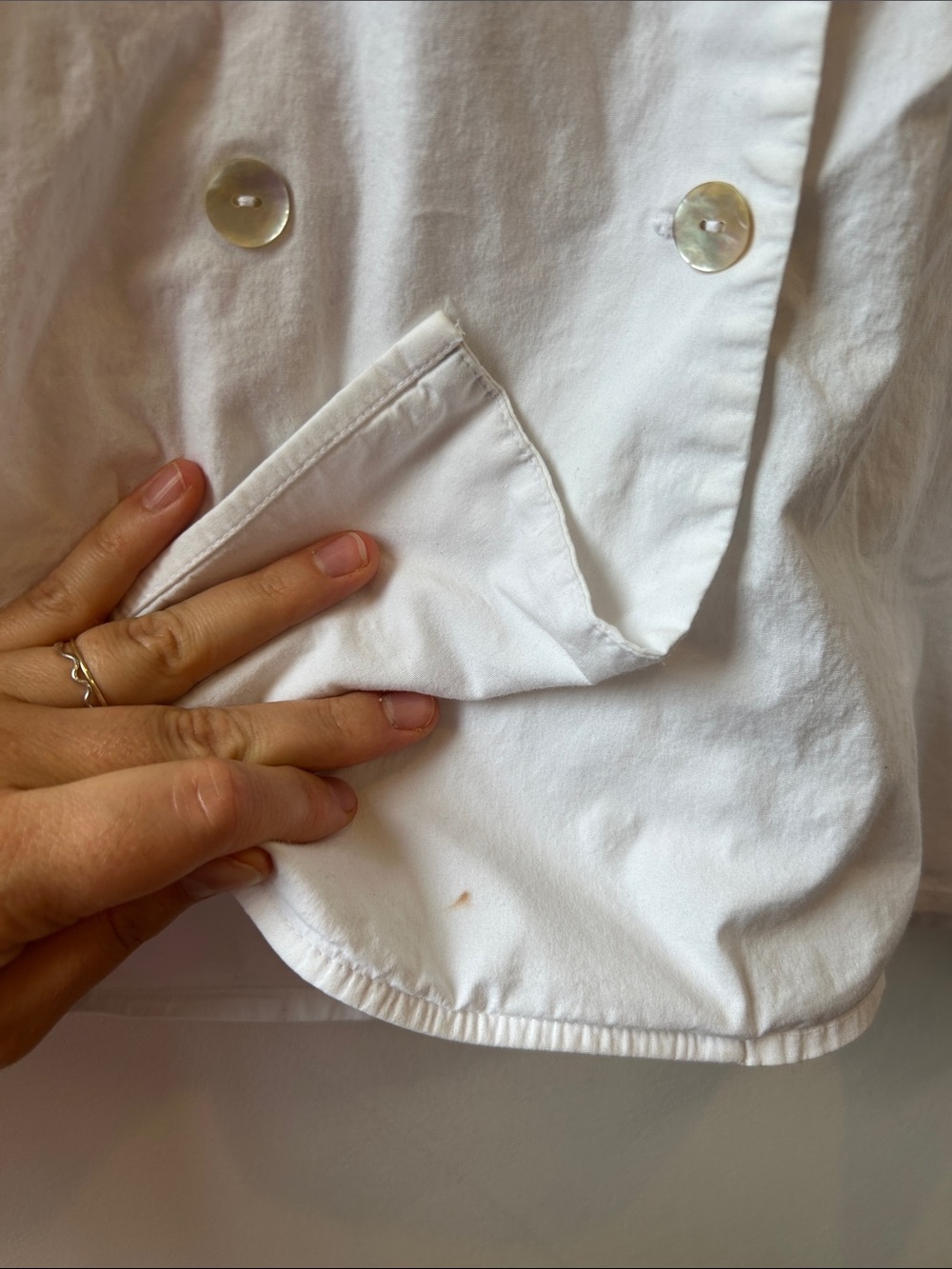 ZARA White Cotton Lace-Trim Peasant Blouse - Picture 6 of 9